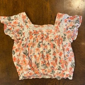 Justice floral crop top